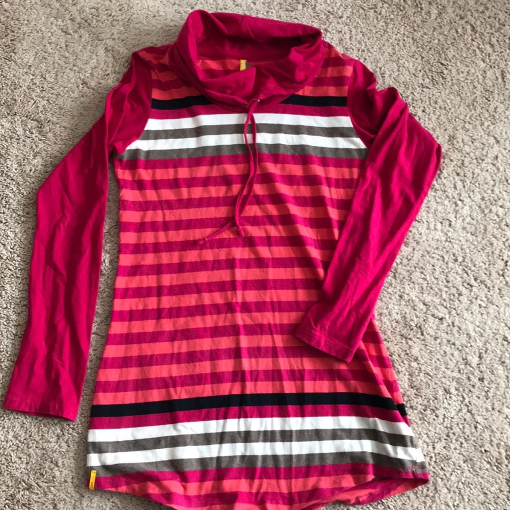 Lolë pink/multi striped tunic